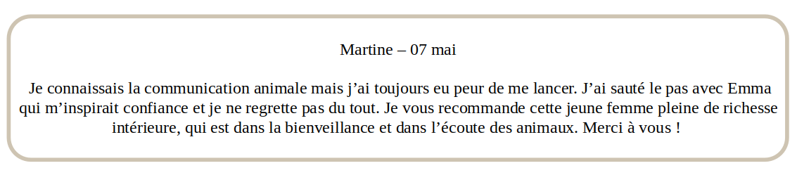 Martine – 07 mai